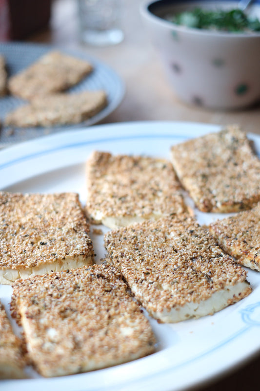 Gebackener Feta mit Zaatar Kruste