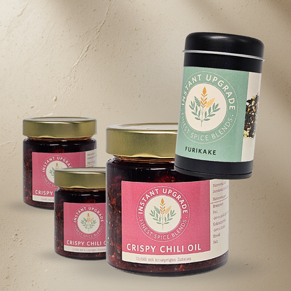 Crispy Chili Öl Bundle – mit Furikake (50 g)